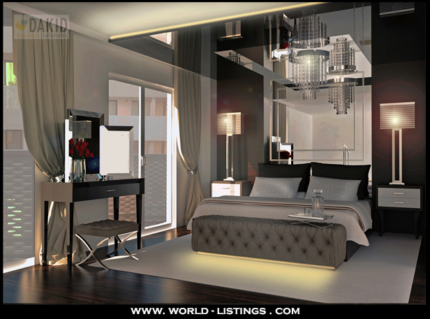 luxury crystal bedroom