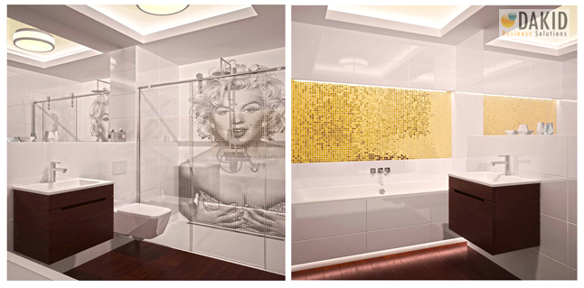 luxury bathroom architectural project